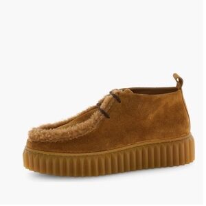 NWT VOILE BLANCHE PENELOPE Genuine Shearling
Platform Bootie in Brown